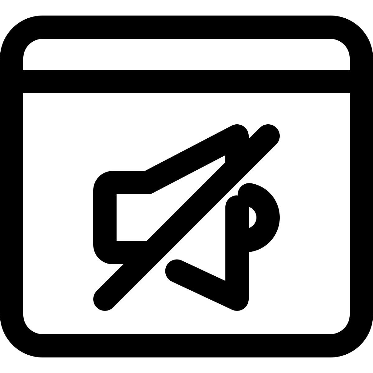 disattiva l'audio del browser icon