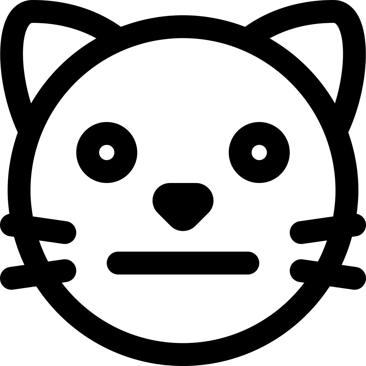 emoji de gato neutral icon