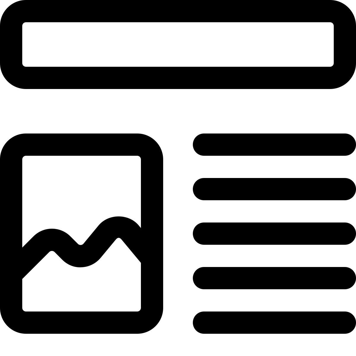 article de presse avec image icon