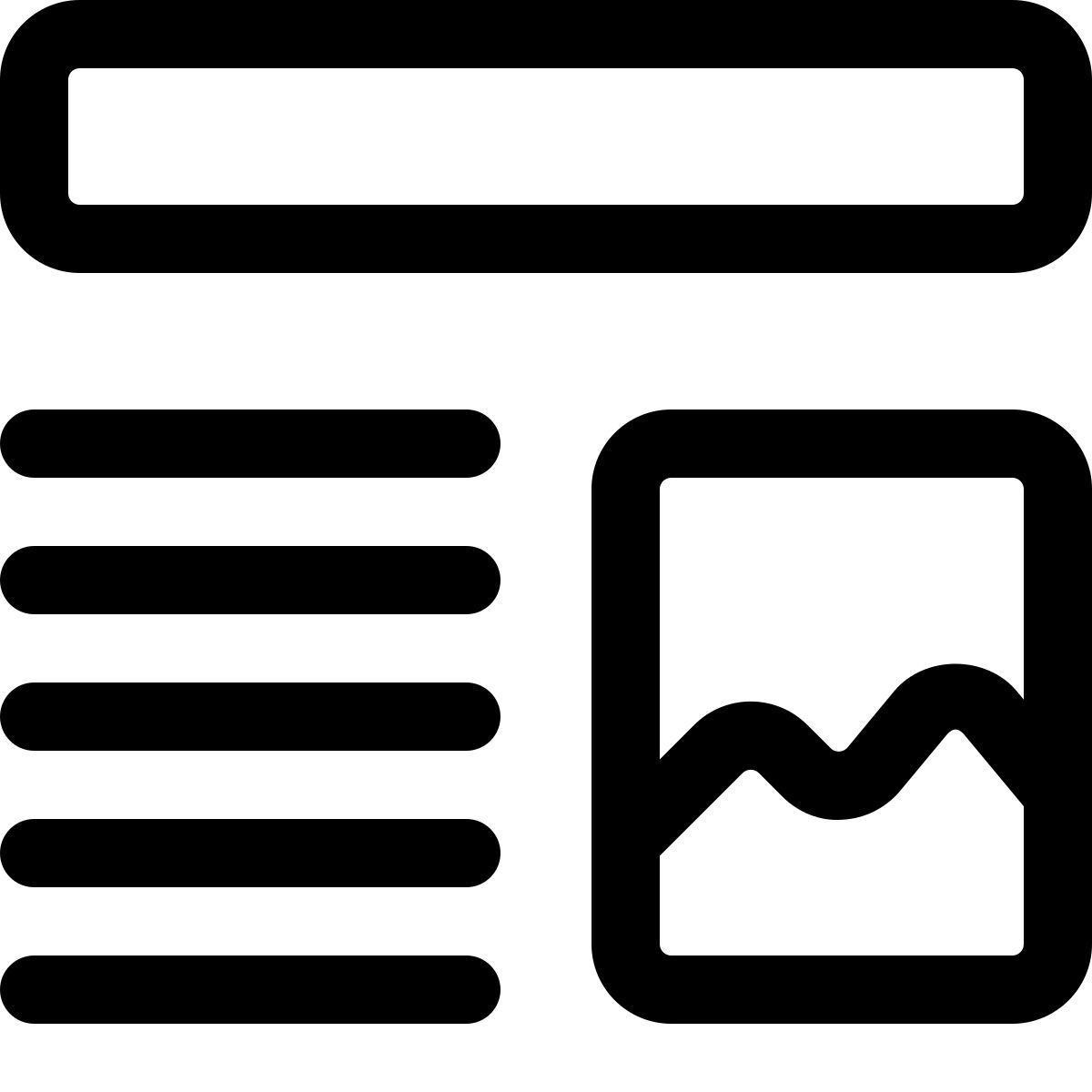 articolo di notizie con immagine icon