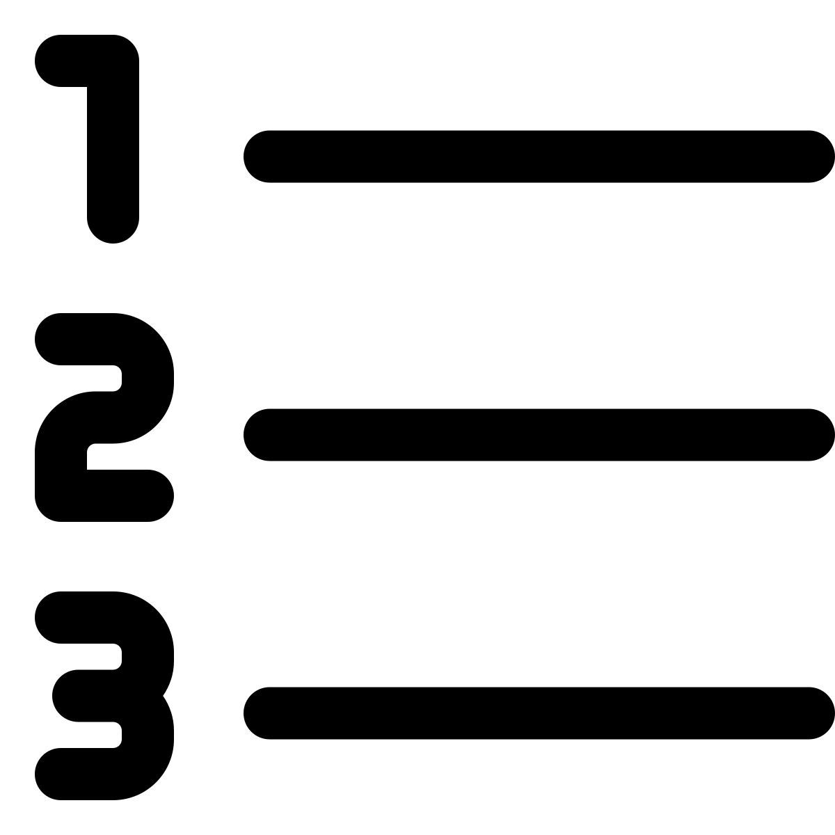 numbered list icon