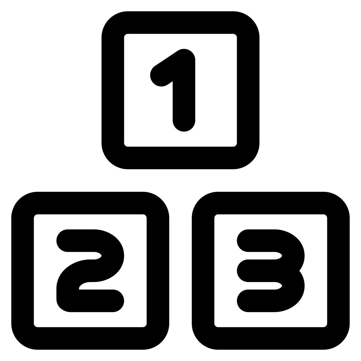 learning numbers icon