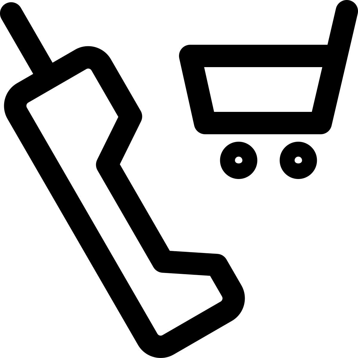 satellite phone shopping icon