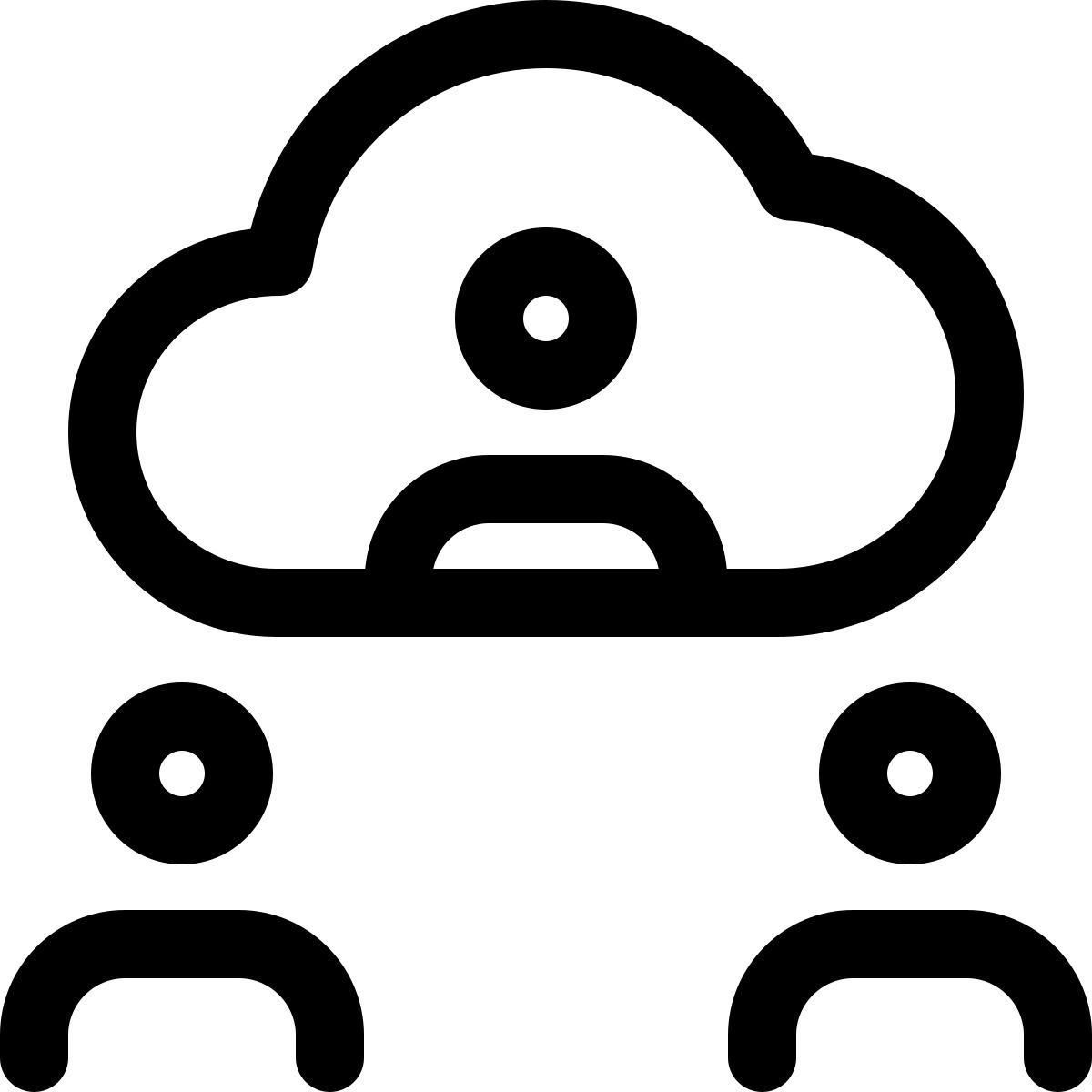 cloud online meeting icon