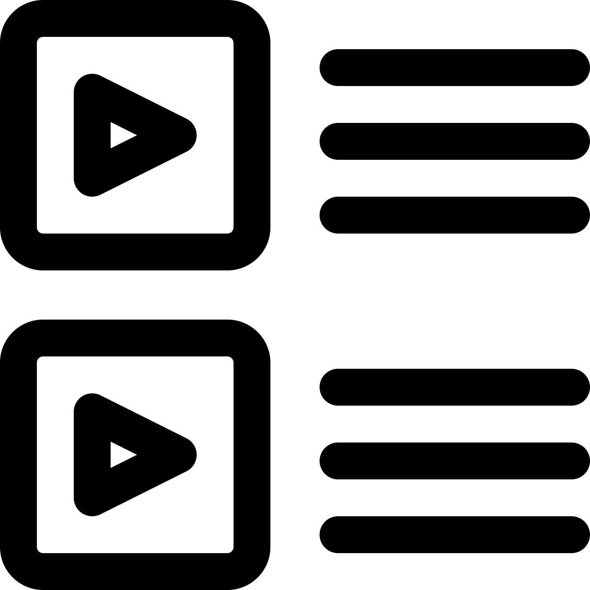 comparaison vidéo icon