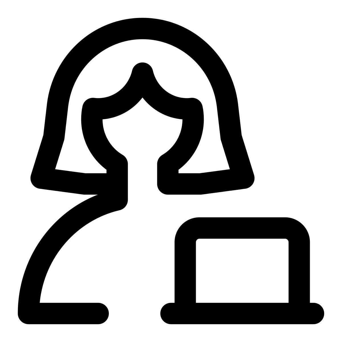 utilisateur d'ordinateur portable icon