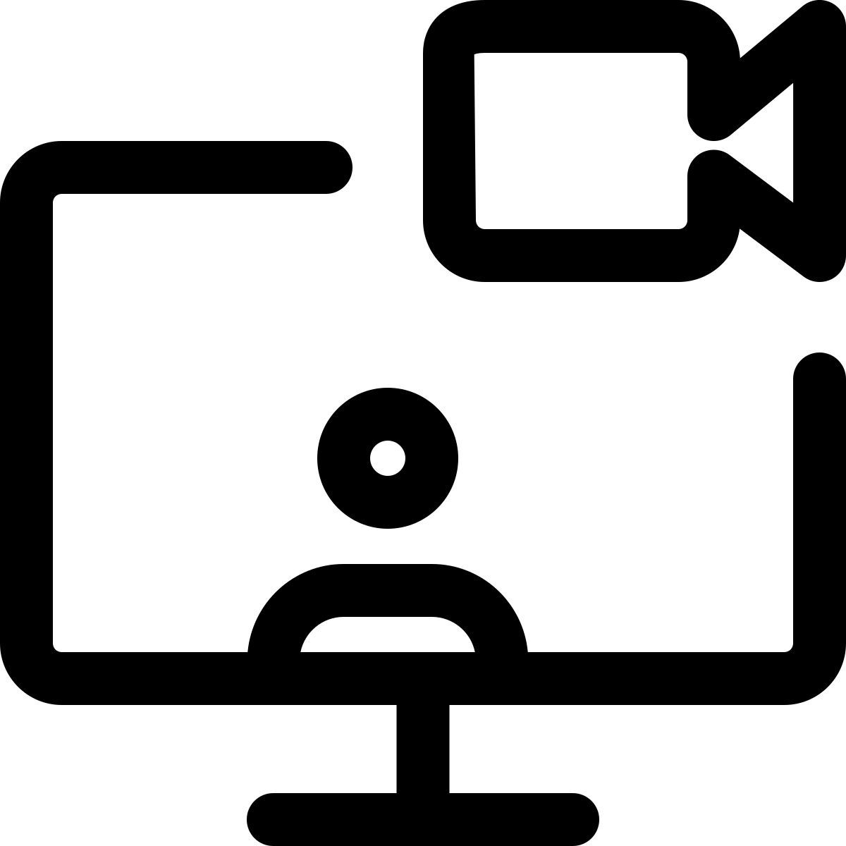 desktop video call icon