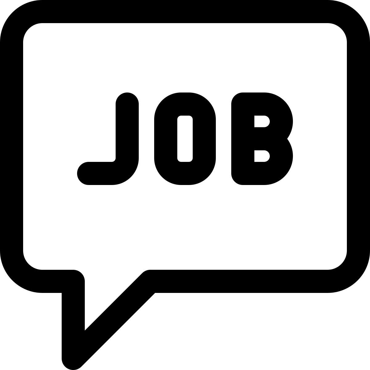 icona chat di lavoro