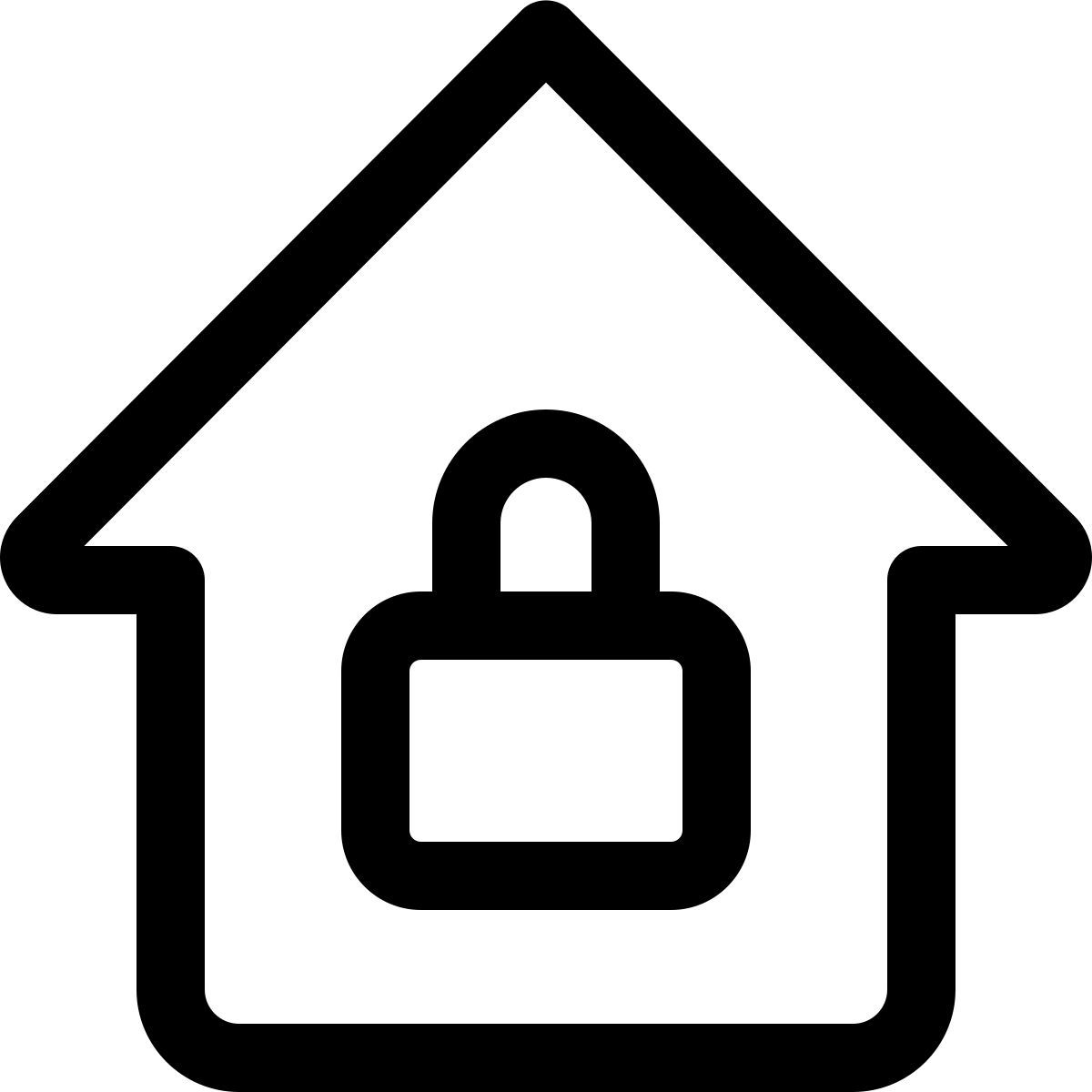 sicherheit zu hause icon