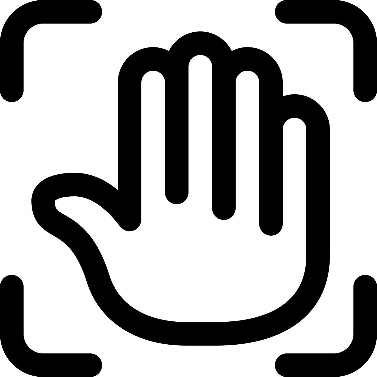 Escaneamento de palma icon