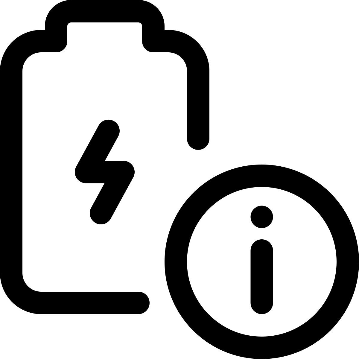 información de la batería icon