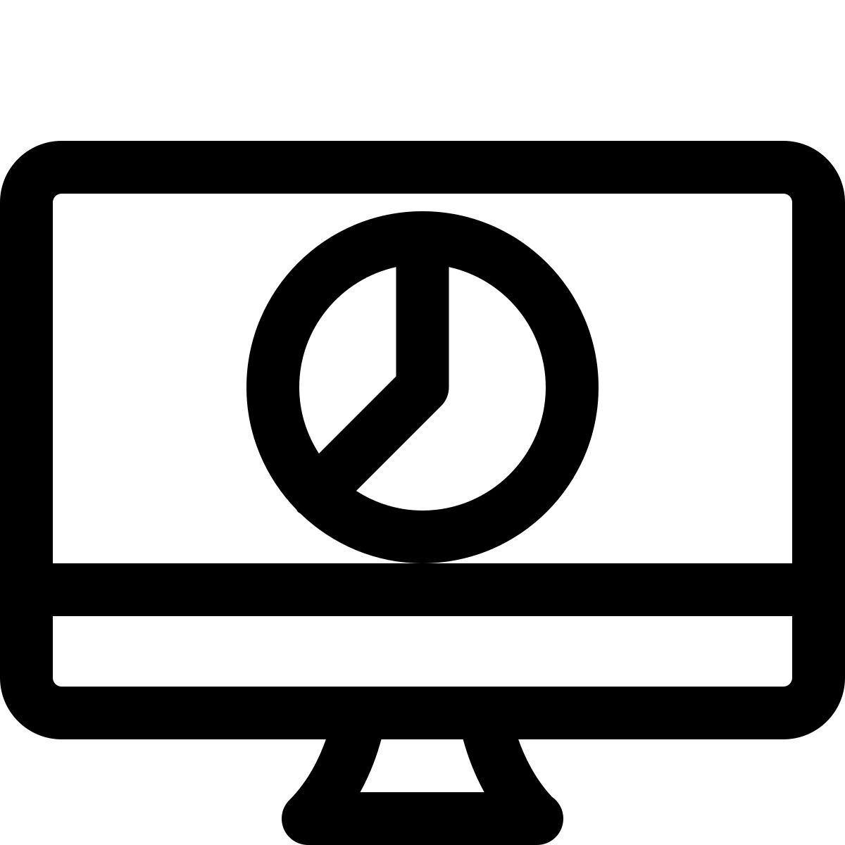 graphique à secteurs informatique icon