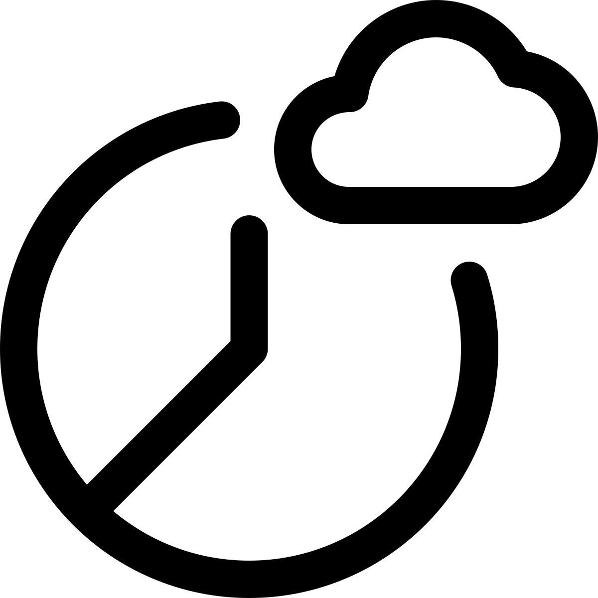 gráfico de nuvens icon