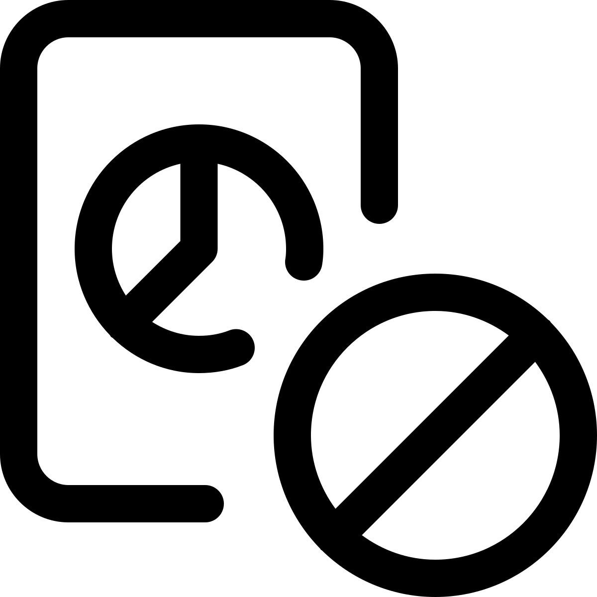 eliminar gráfico circular icon