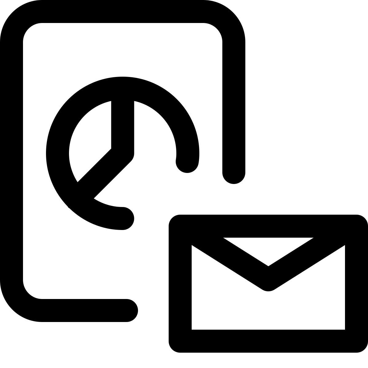 email pie chart icon