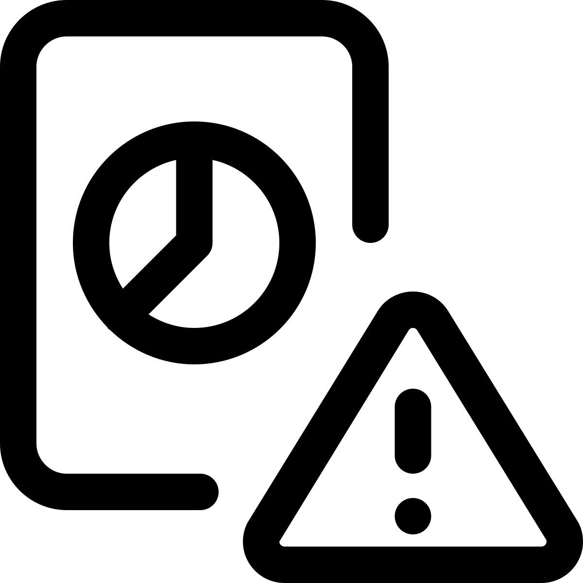 Error en el gráfico circular icon