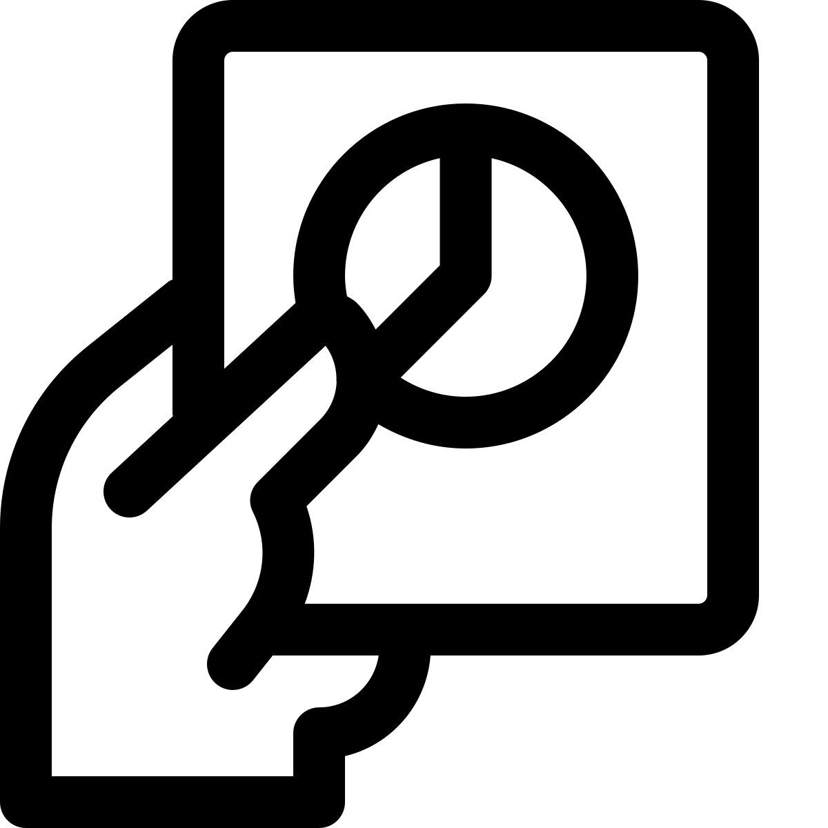 외부 원형 차트 동료에게 전달 레이아웃 비즈니스 정규 tal revivo icon