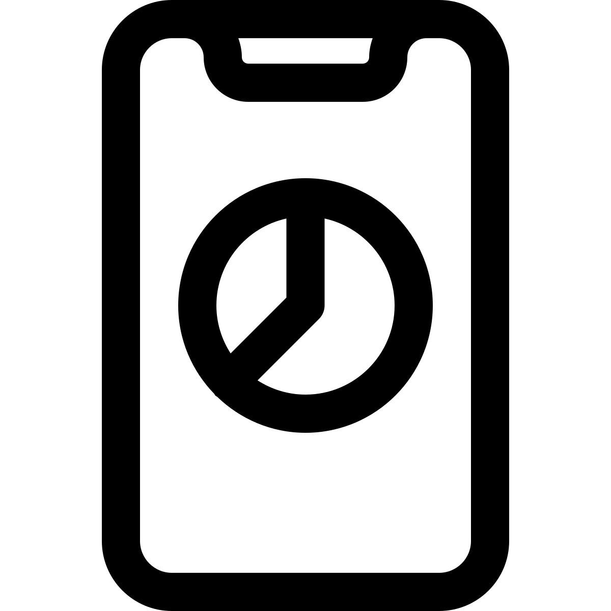 모바일 파이 차트 icon