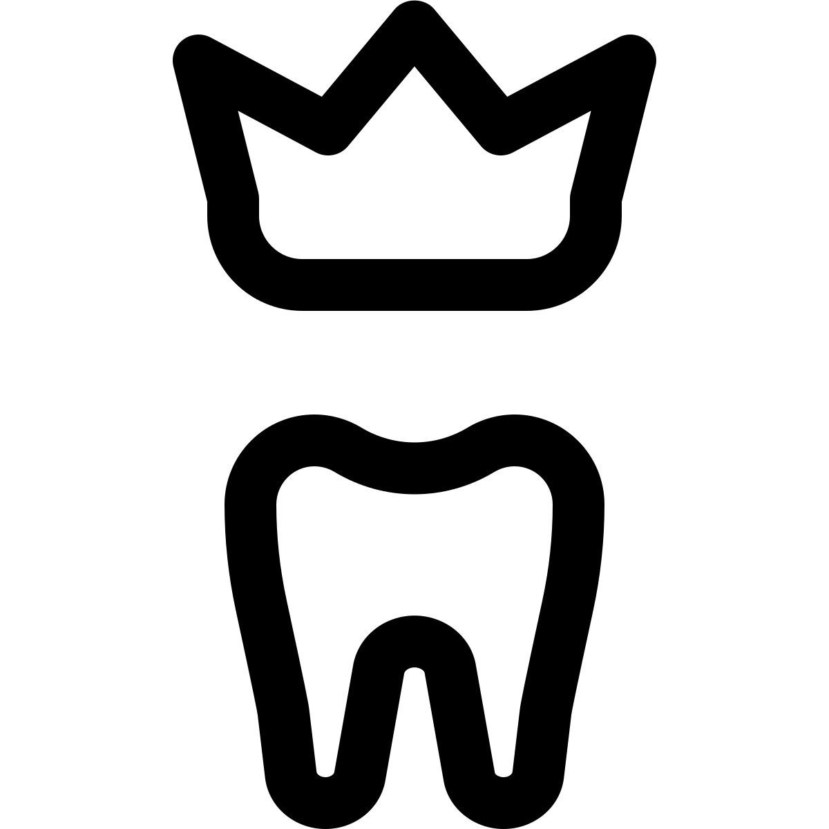 dental crown icon