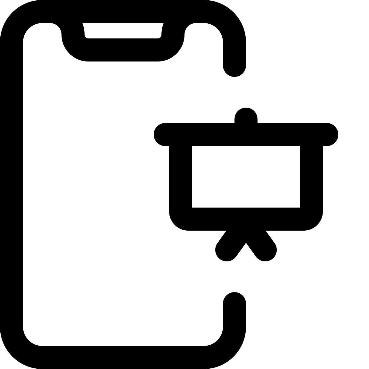 smartphone presentation icon