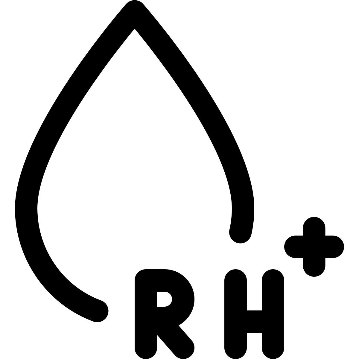 positive rhesus factor icon