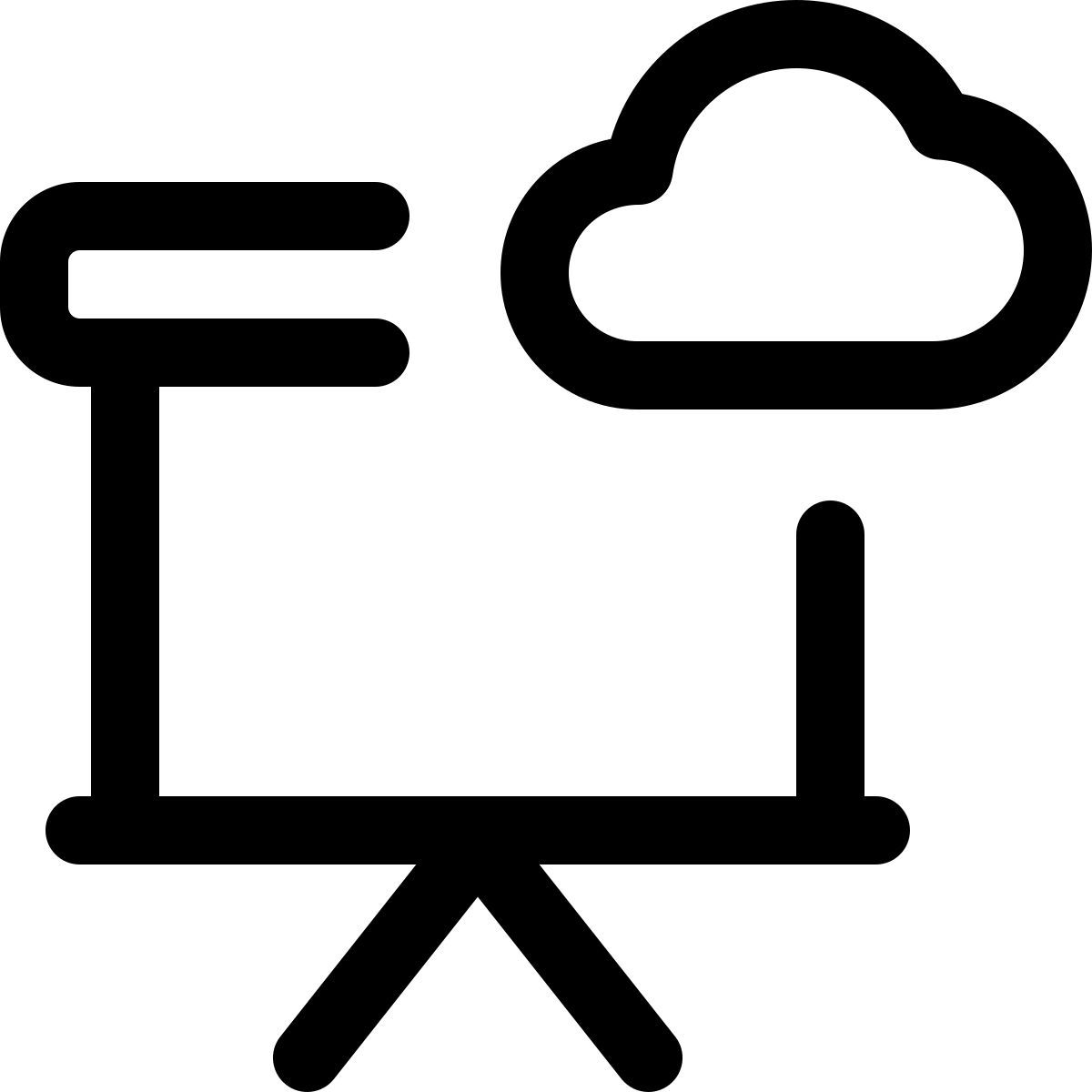 presentación en la nube icon