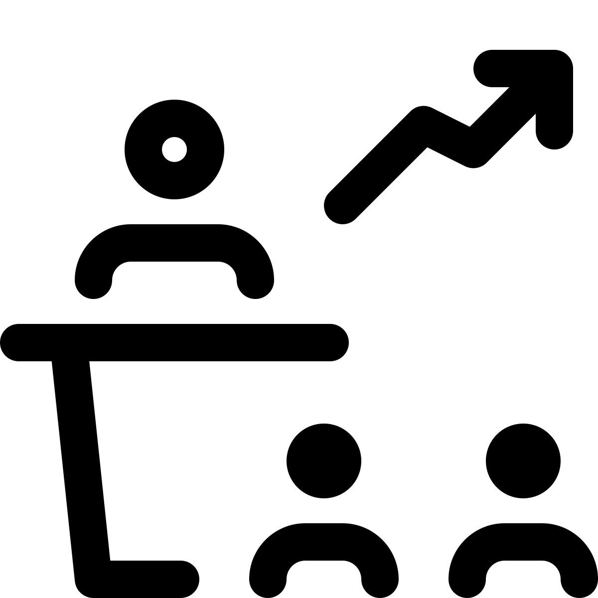 stock market presentation icon