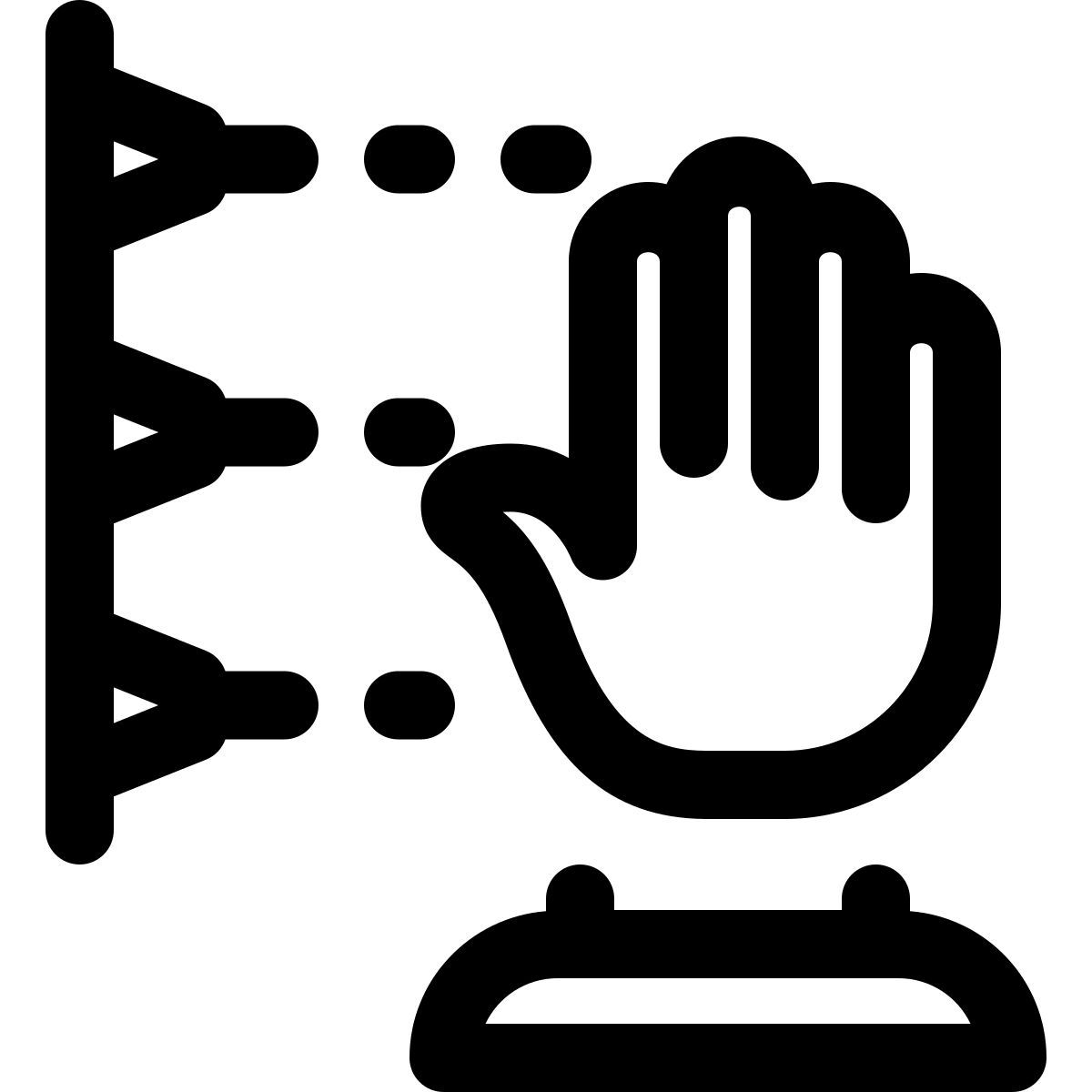 3d printing hand icon