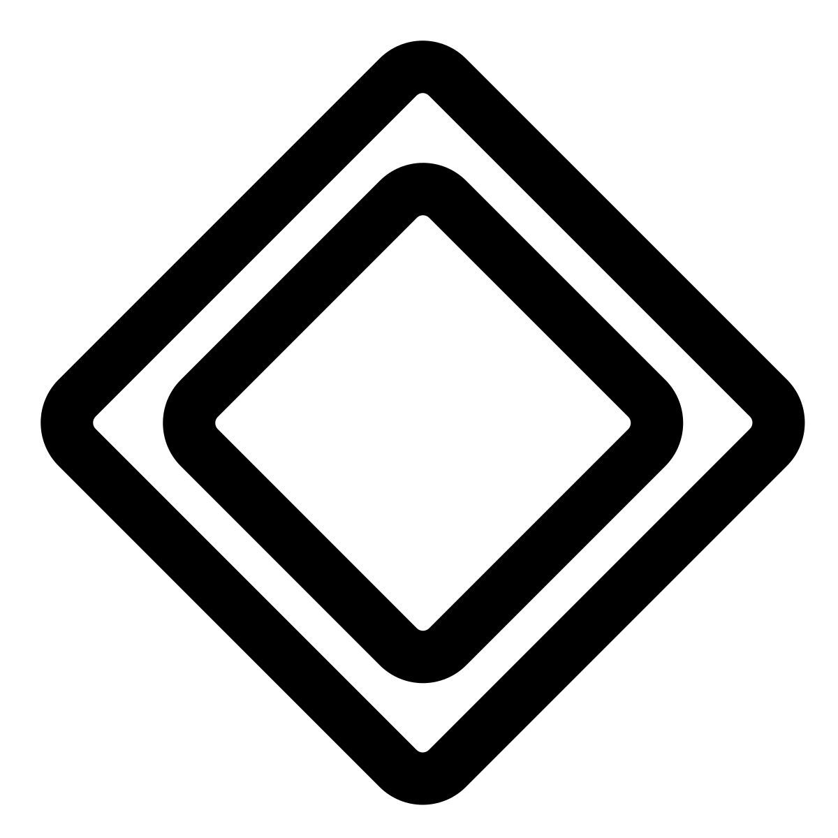 priority road sign icon