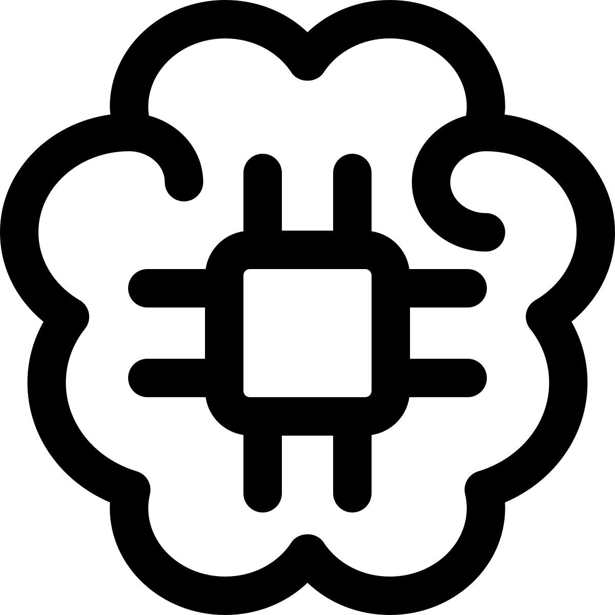 brain microchip icon