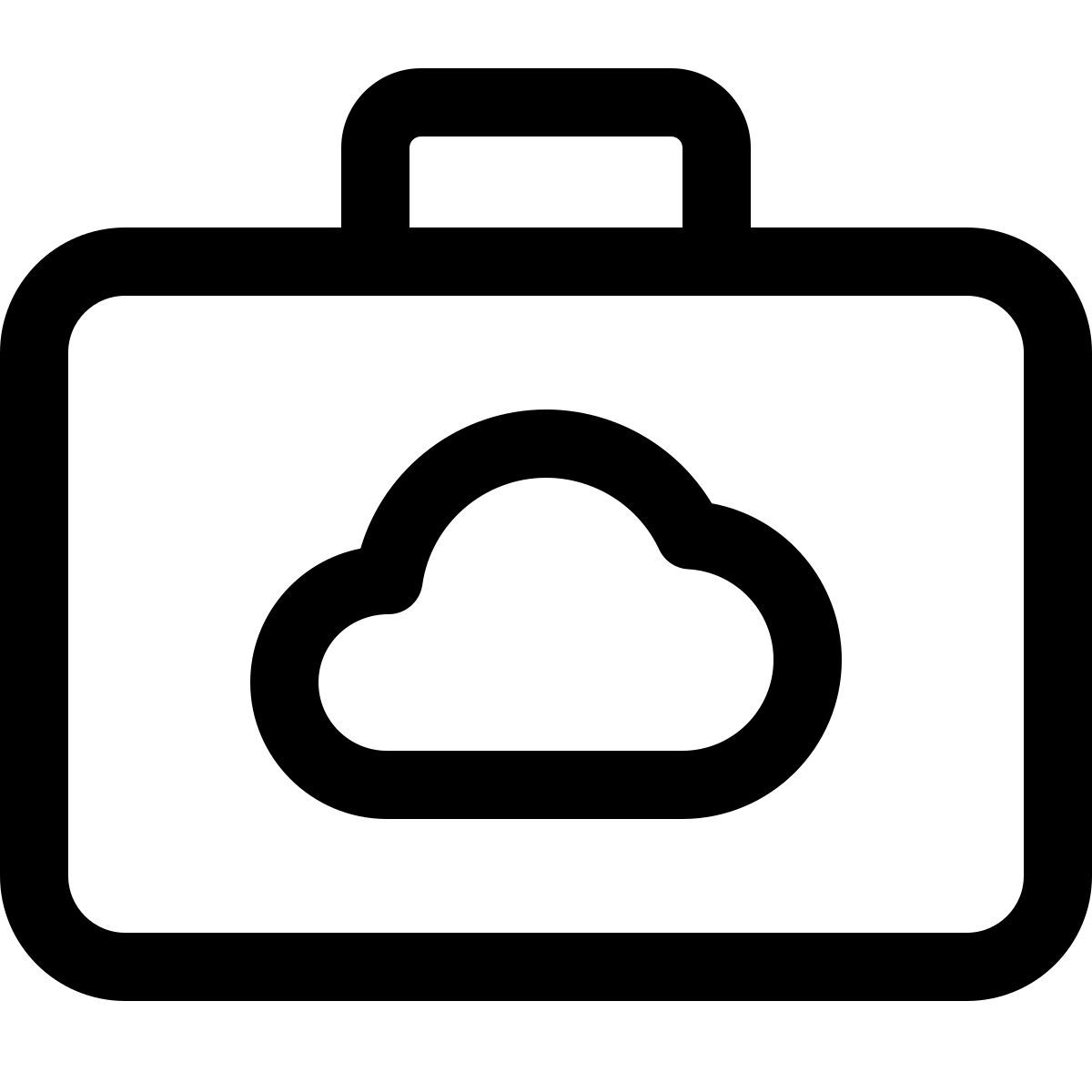 cloud briefcase icon