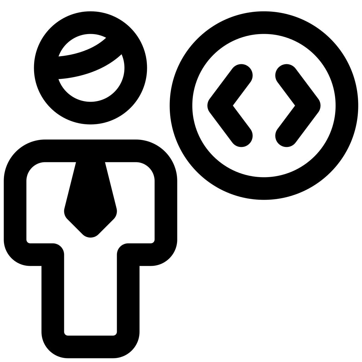 programming and coding business joining the workforce icon
