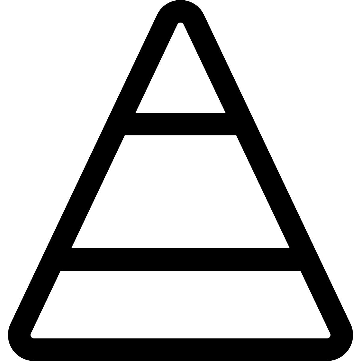 pyramid chart icon