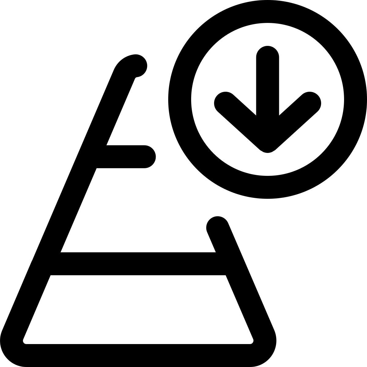 download pyramid chart icon