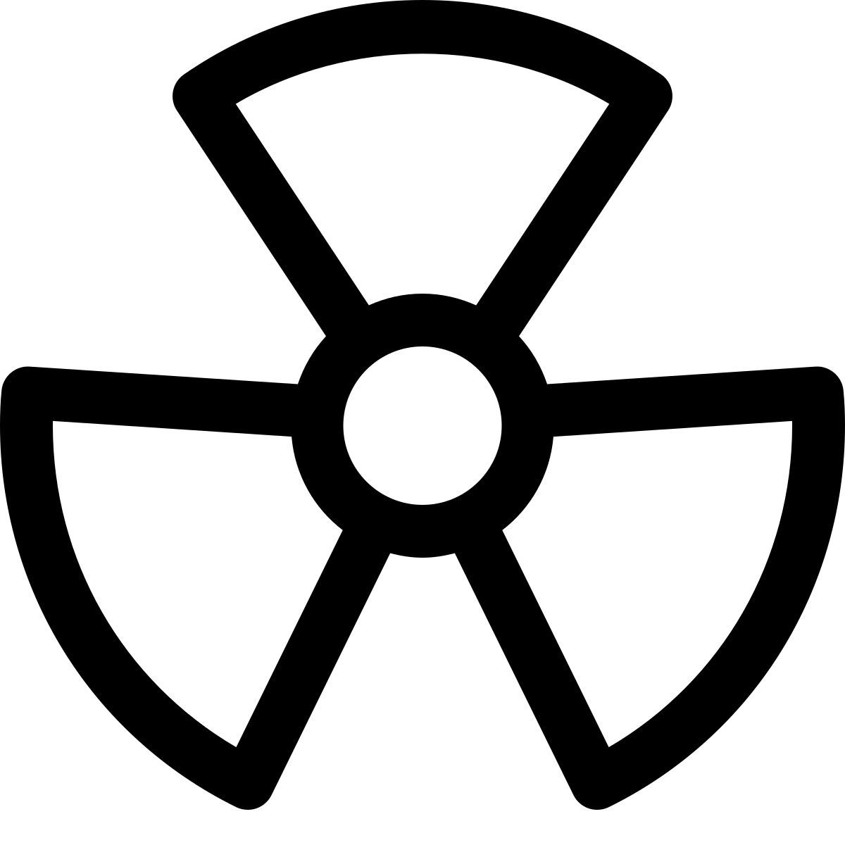 radioactive sign icon
