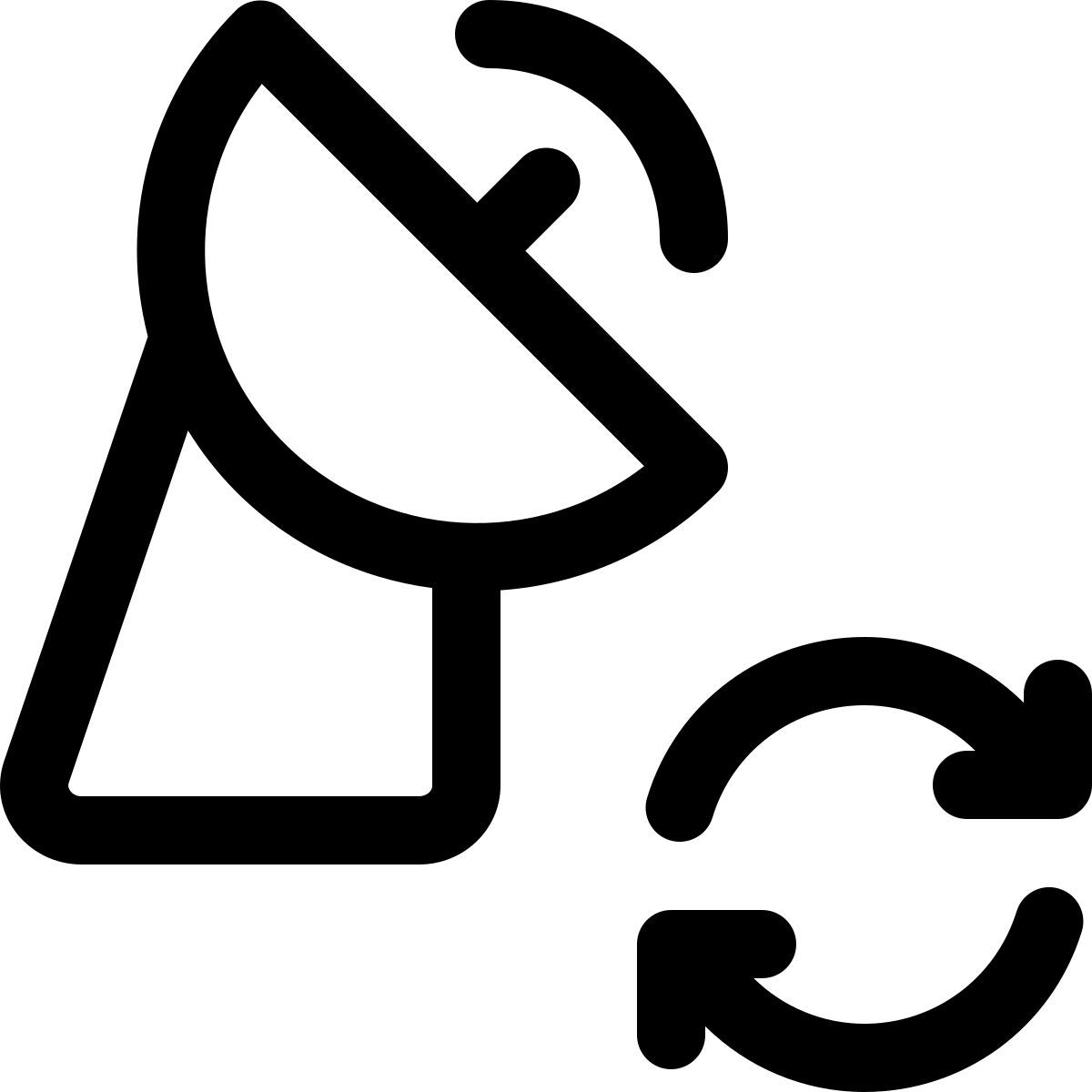 reload satellite dish icon