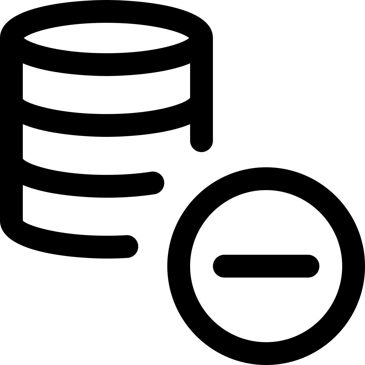 remove database icon