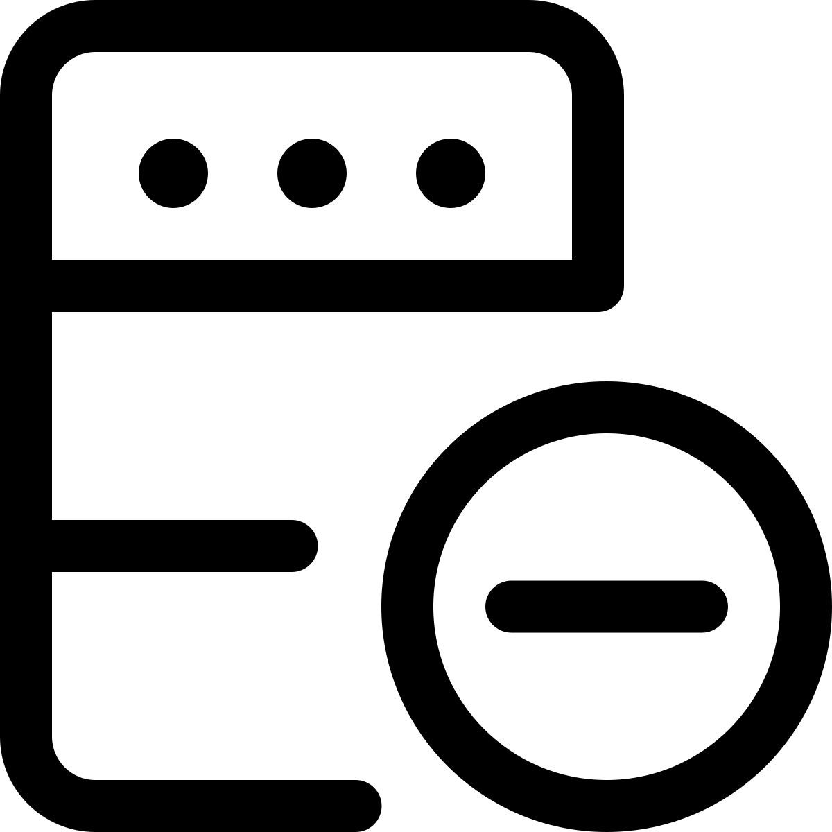 server entfernen icon