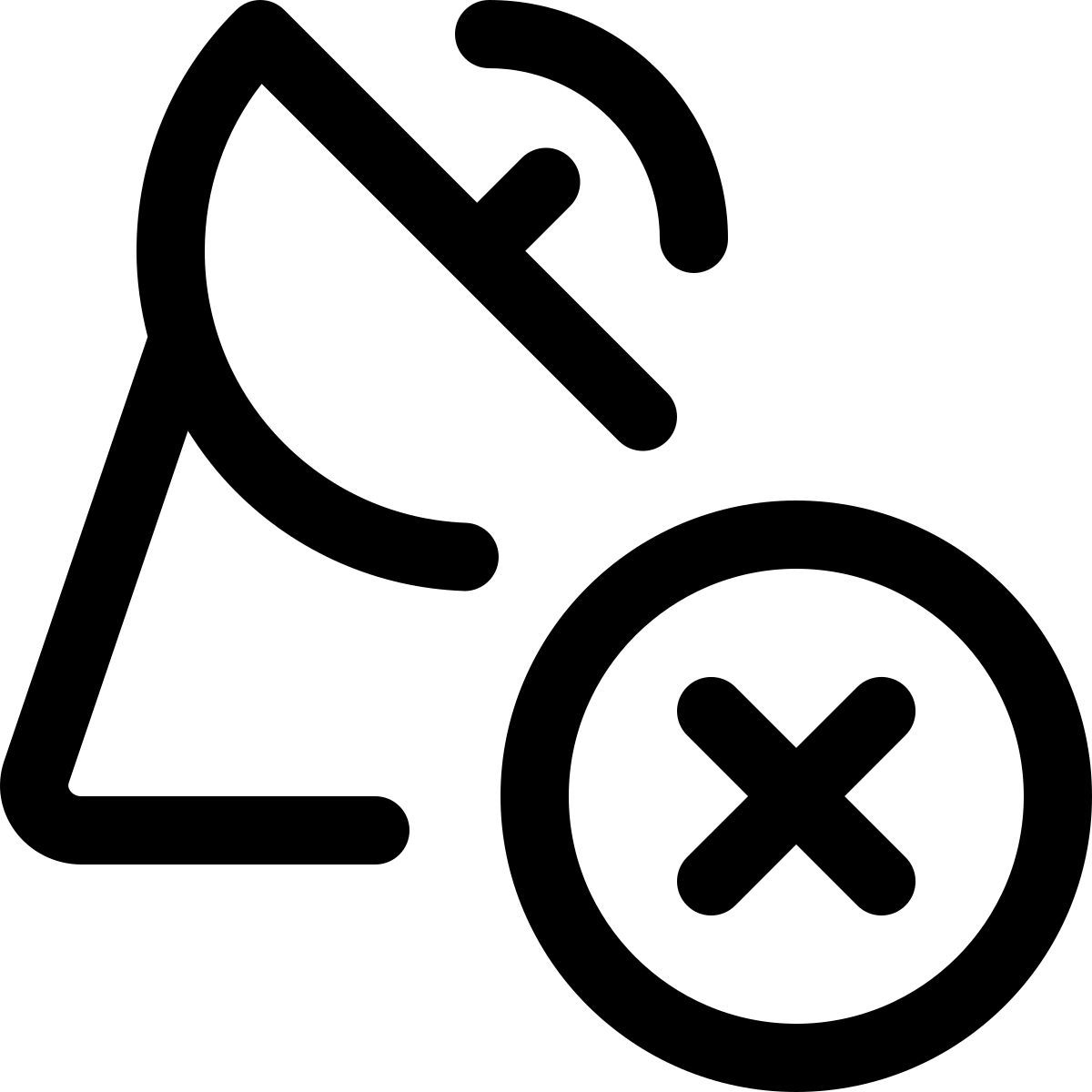 remove satellite dish icon