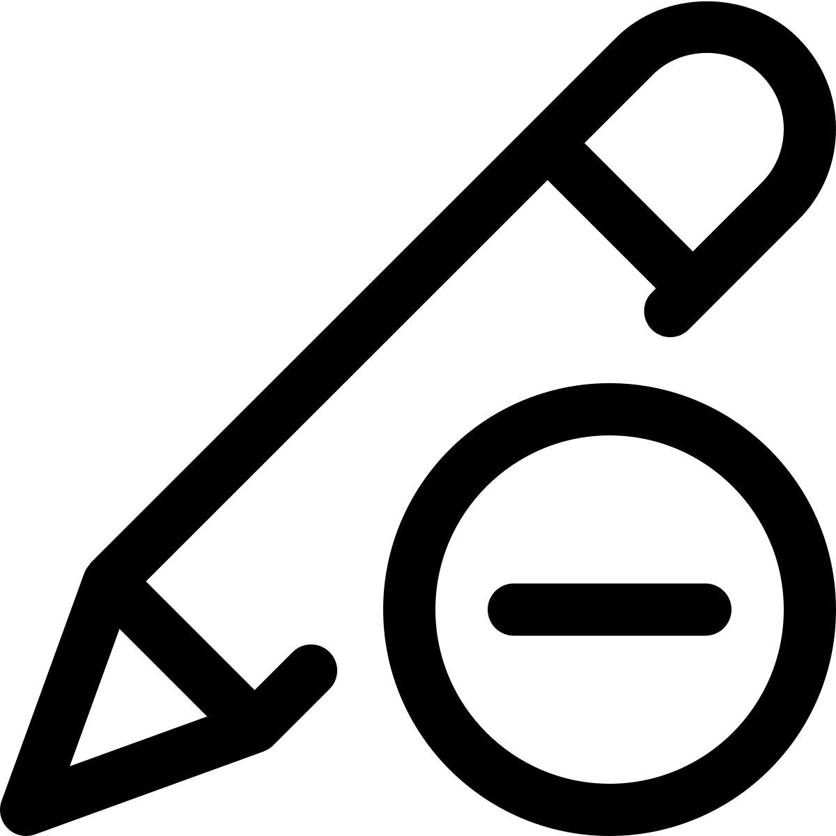 remove pencil icon