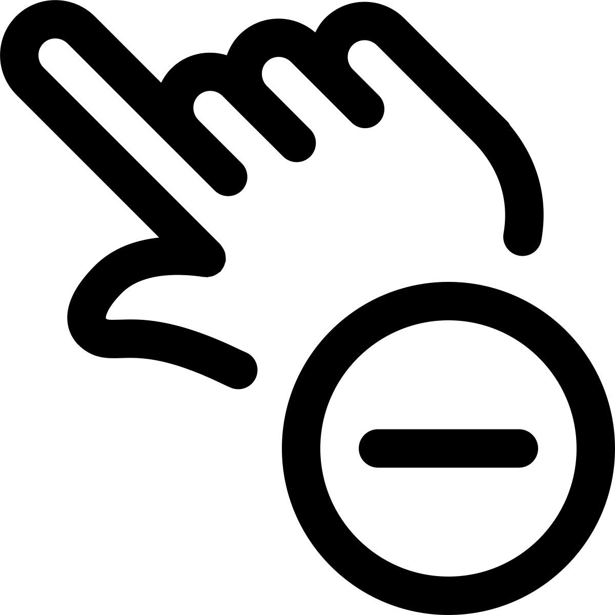 tap to remove icon