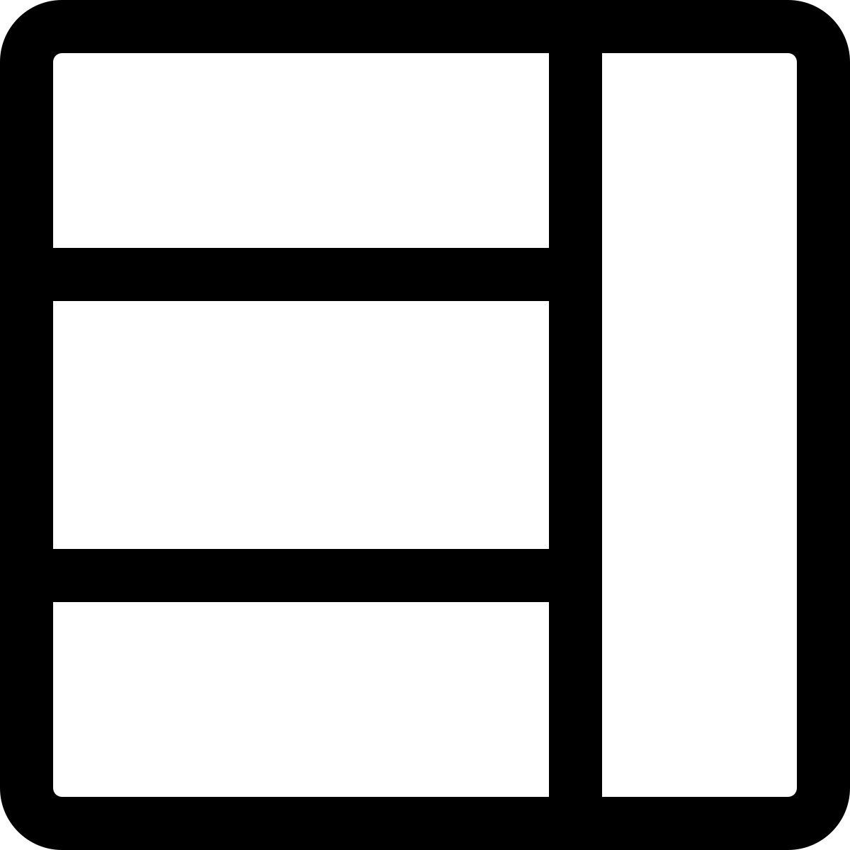 grid with sidebar icon