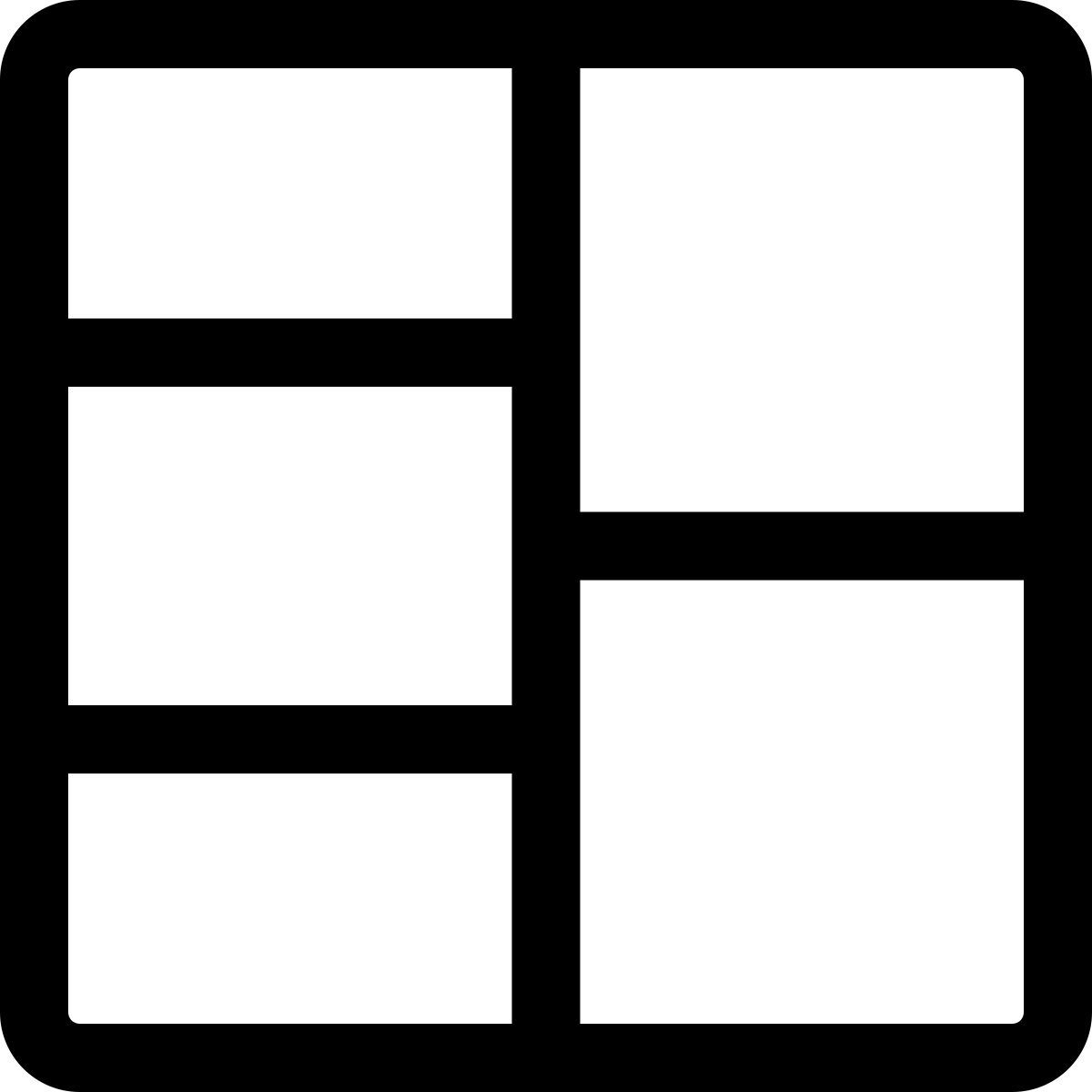 Cuadrícula de doble fila icon