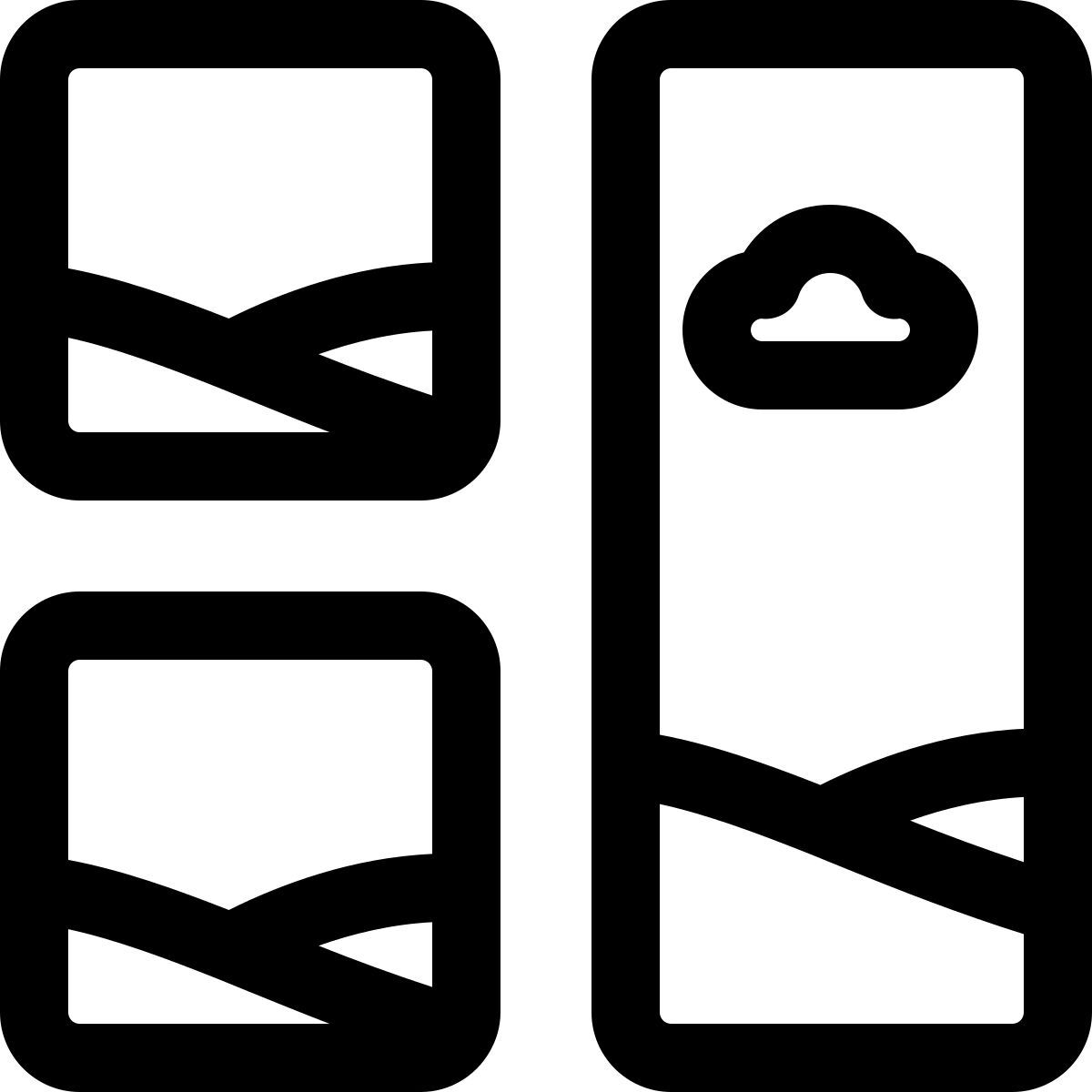 photo collage layout icon