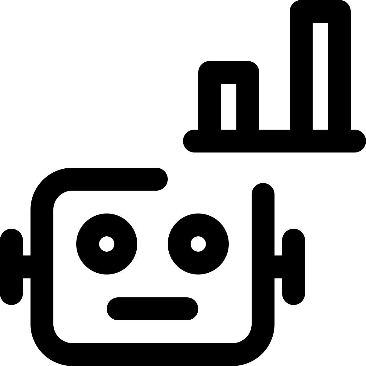 robot statistics icon