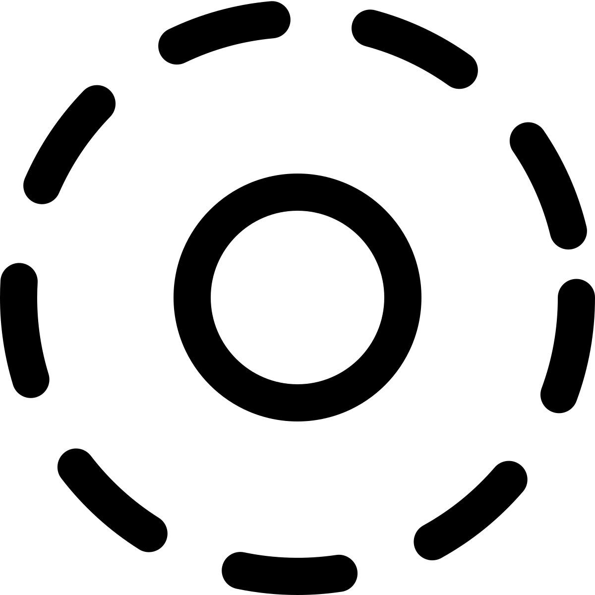 외부 라운드 선택 원형 다이어그램 설계 소프트웨어 선택 정규 tal revivo icon