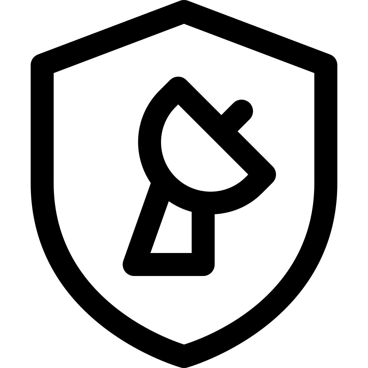secure satellite dish icon