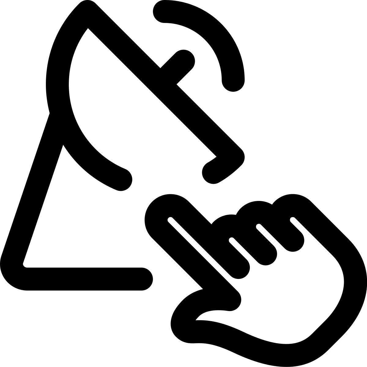 interactive satellite dish icon