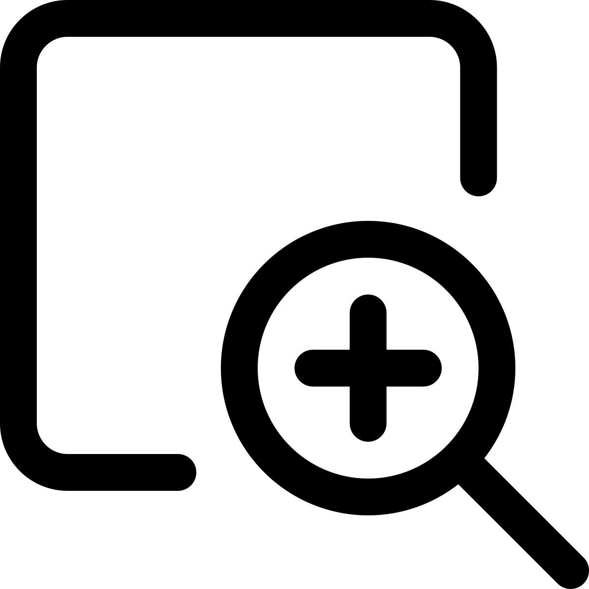 search and add icon
