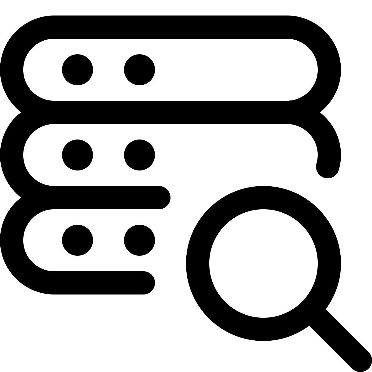 recherche de serveur icon